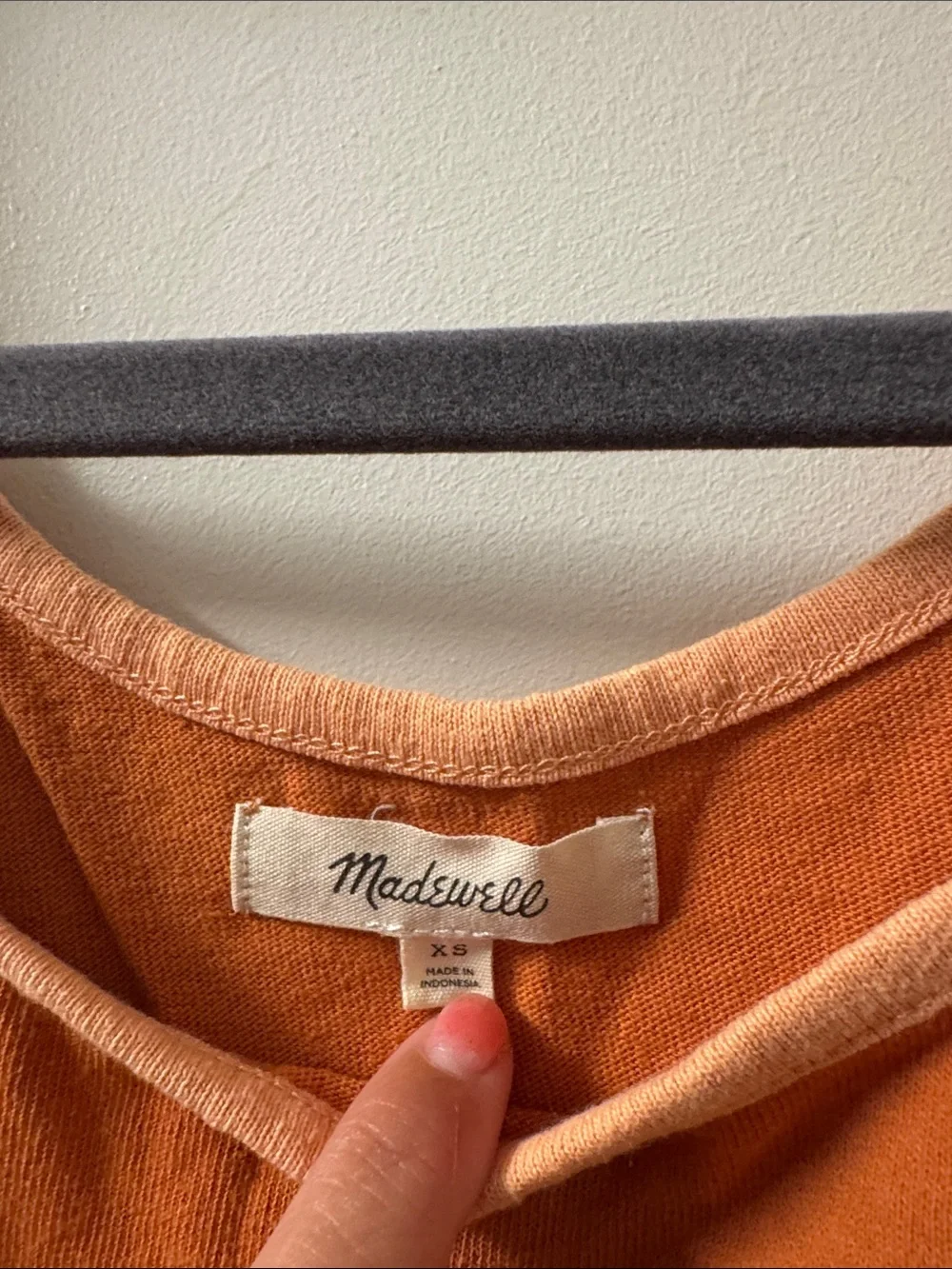 Madewell Orange Sleeveless Tank Top - Women's Casual Crop - Picture 2 of 4